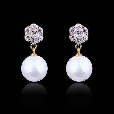 ElegantPearl Long Earrings