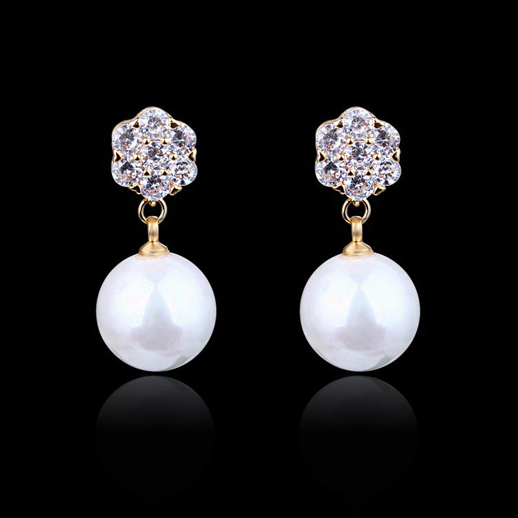 ElegantPearl Long Earrings