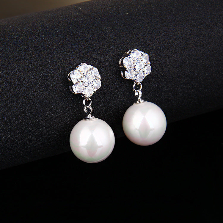 ElegantPearl Long Earrings