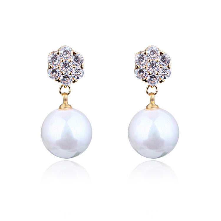 ElegantPearl Long Earrings