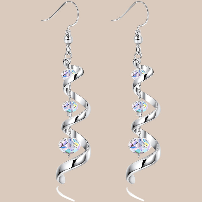 SpiralTeardrop Multi-drop Earrings