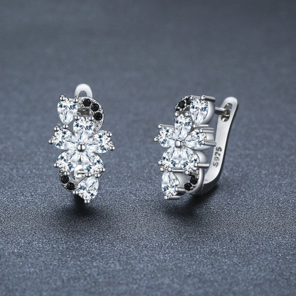 FlowerZircon Stud Earrings