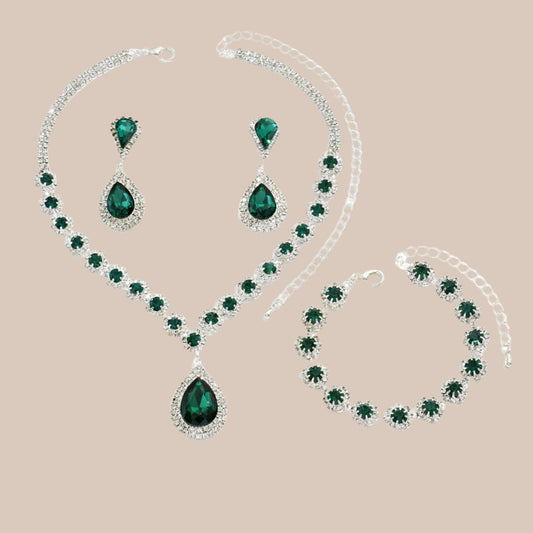 Bridal Jewelry Three-Piece Set