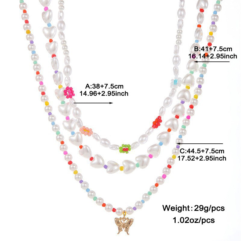 LustraPearl Multi-Row Necklace