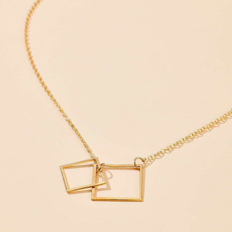 Bohemian Square Alloy Necklace