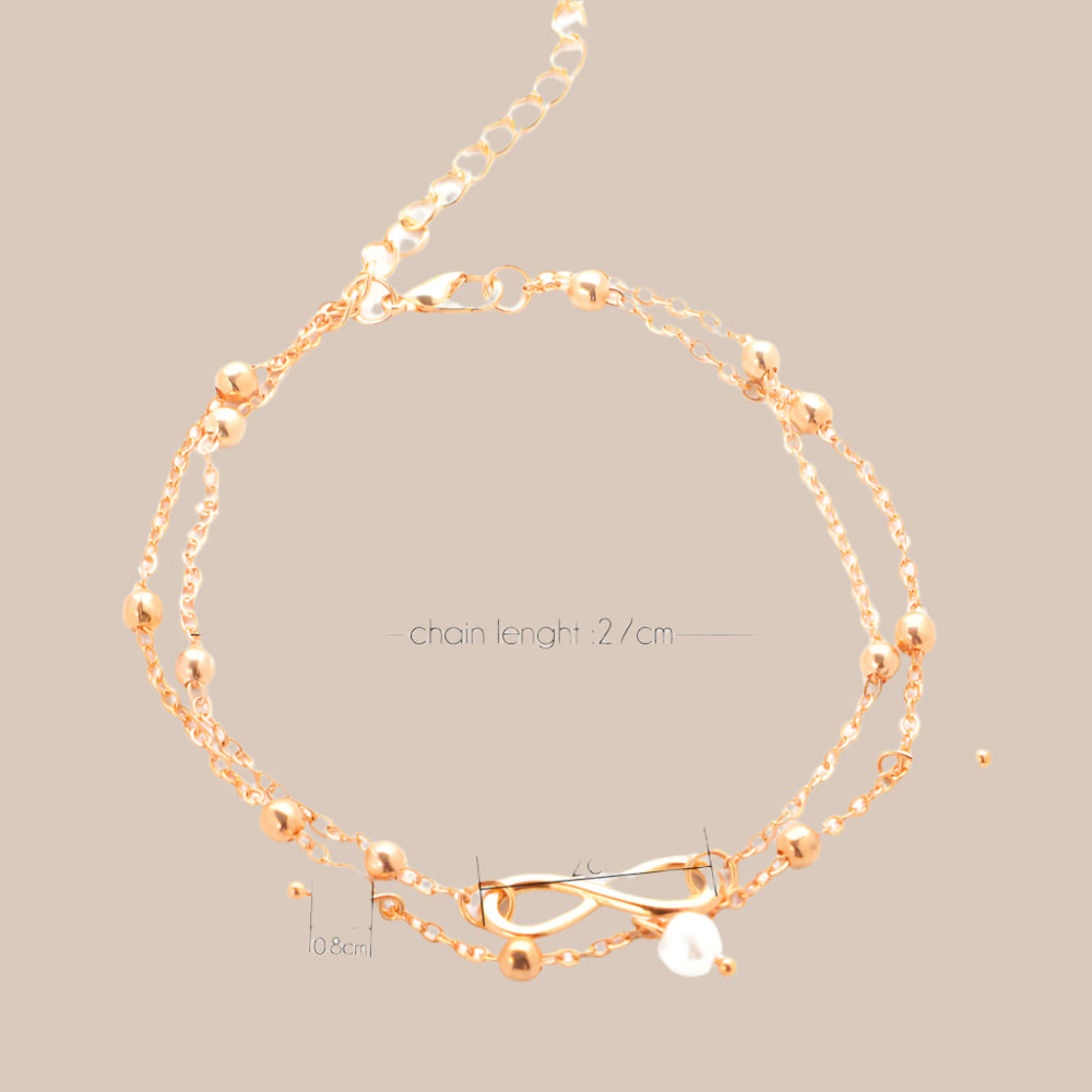 DoublePearl Anklet