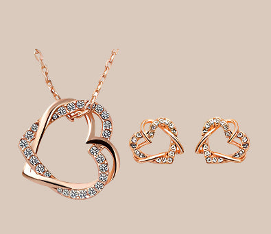 DoubleDiamond Heart Set