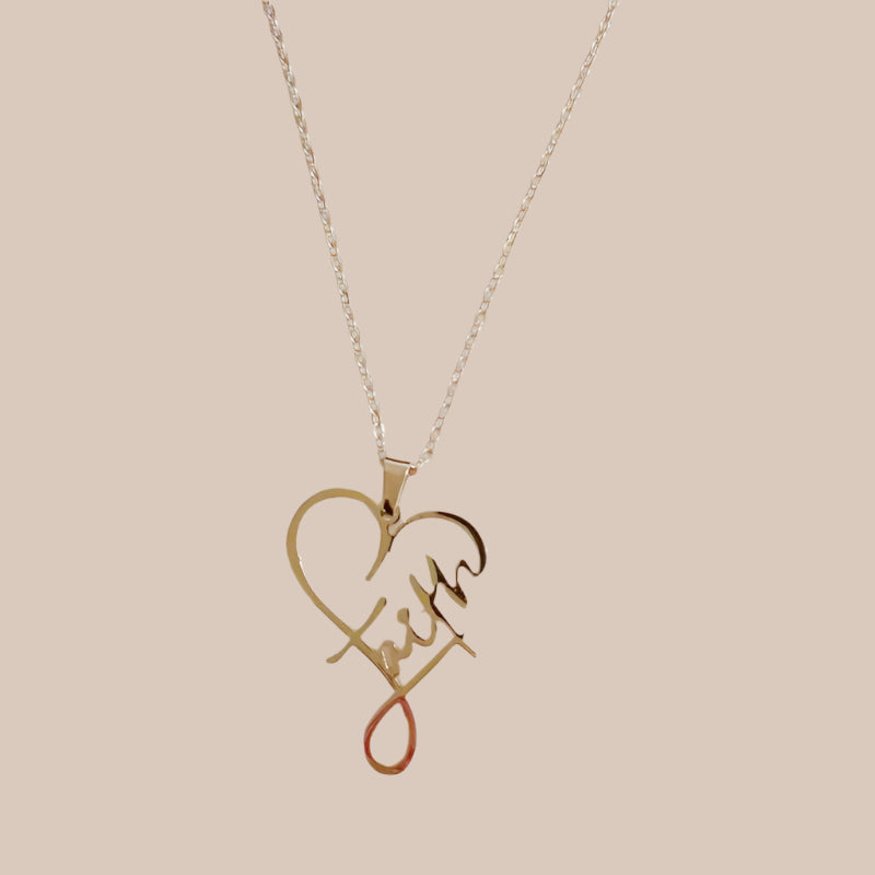 Heart of Faith Pendant Necklace