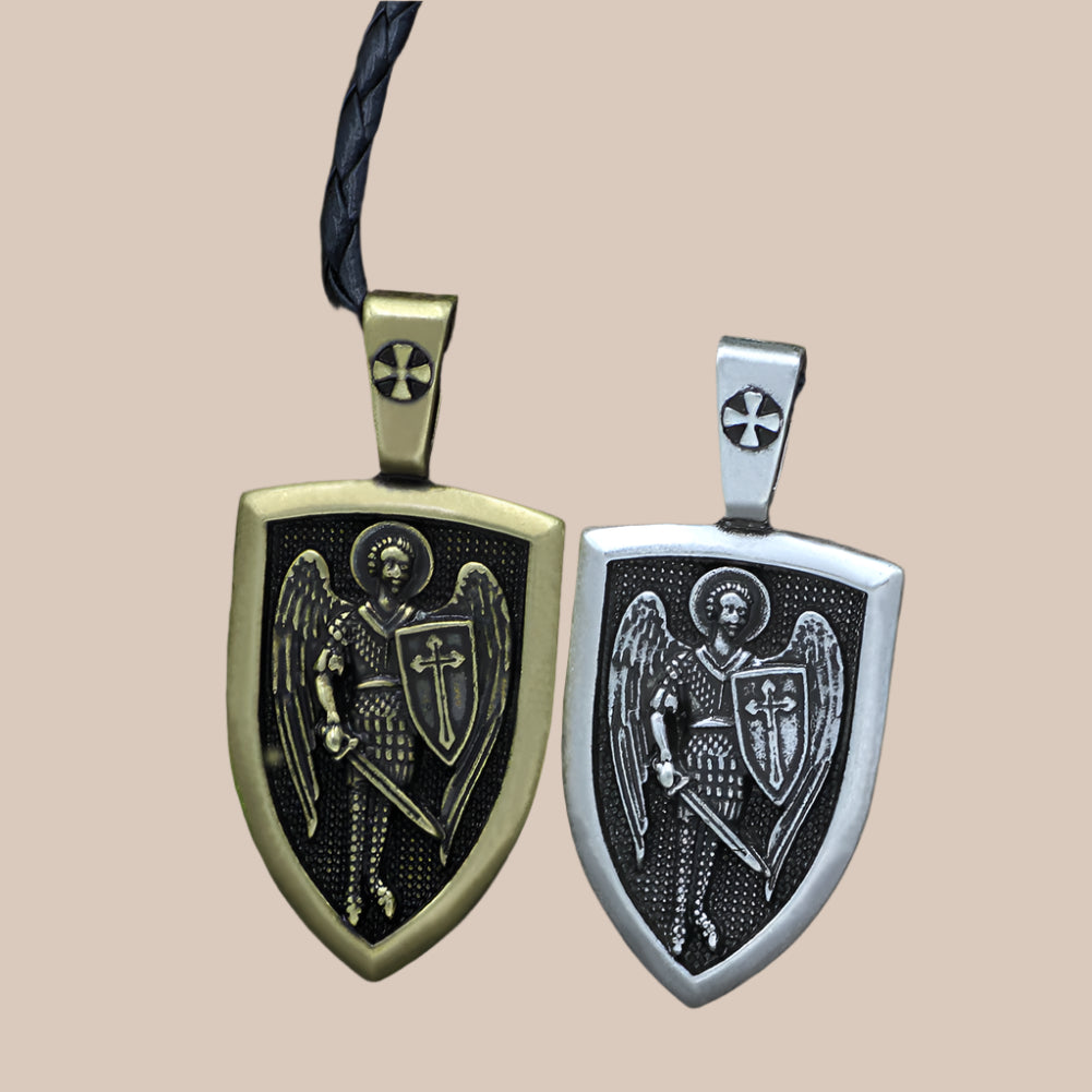 Saint Michael Archangel Pendant Necklace