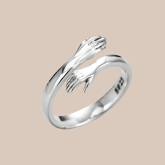 Affectionate Embrace Couple Ring