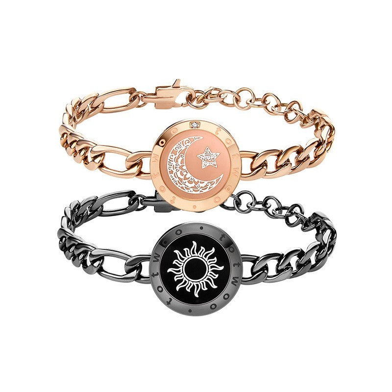 Sun & Moon Smart Sensing Couple Bracelet