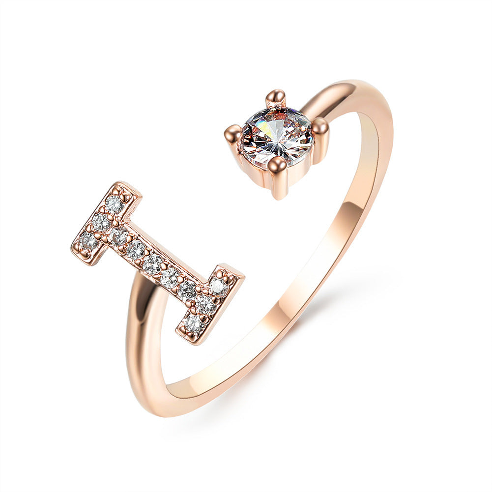 Adjustable Initial Letter Ring