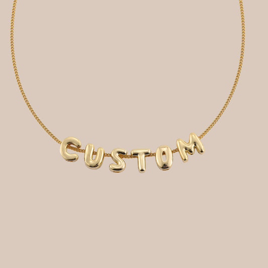 DIY Personalized English Letter Necklace