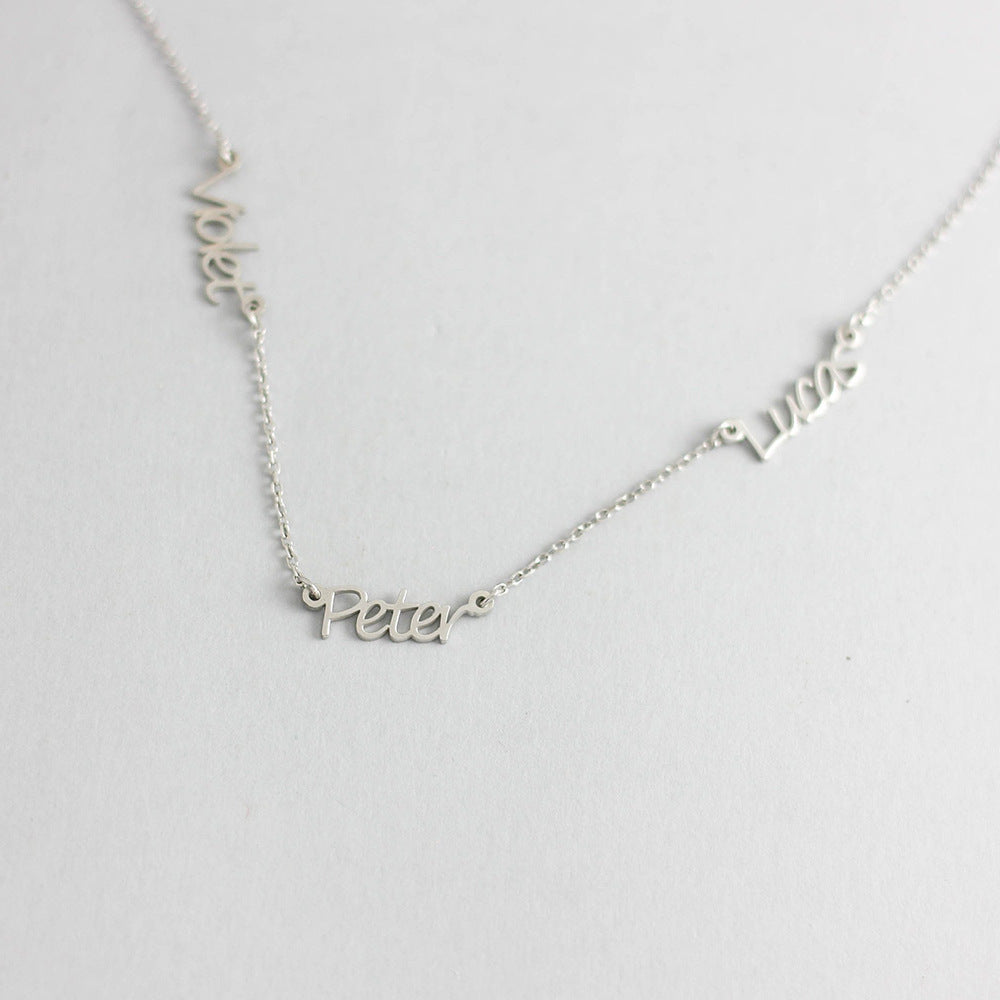 European American Personalized Name Necklace