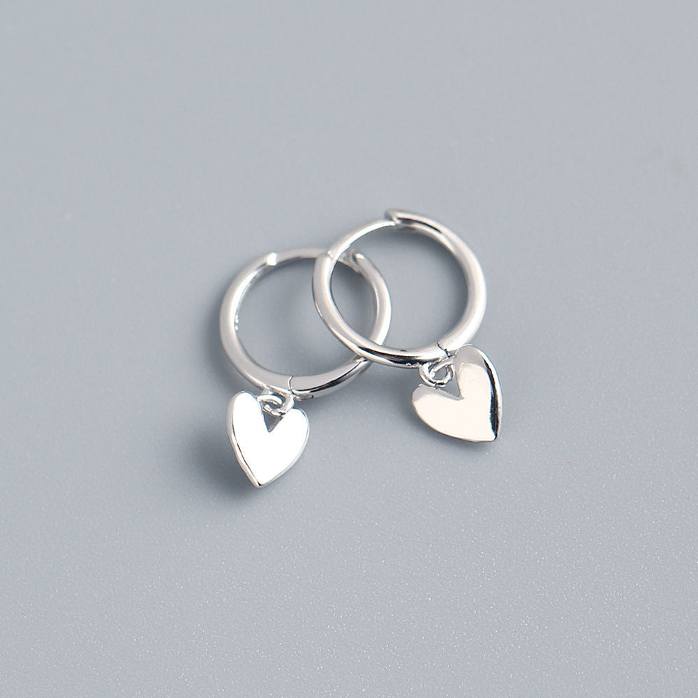 Elegant Love Heart Stud Earring