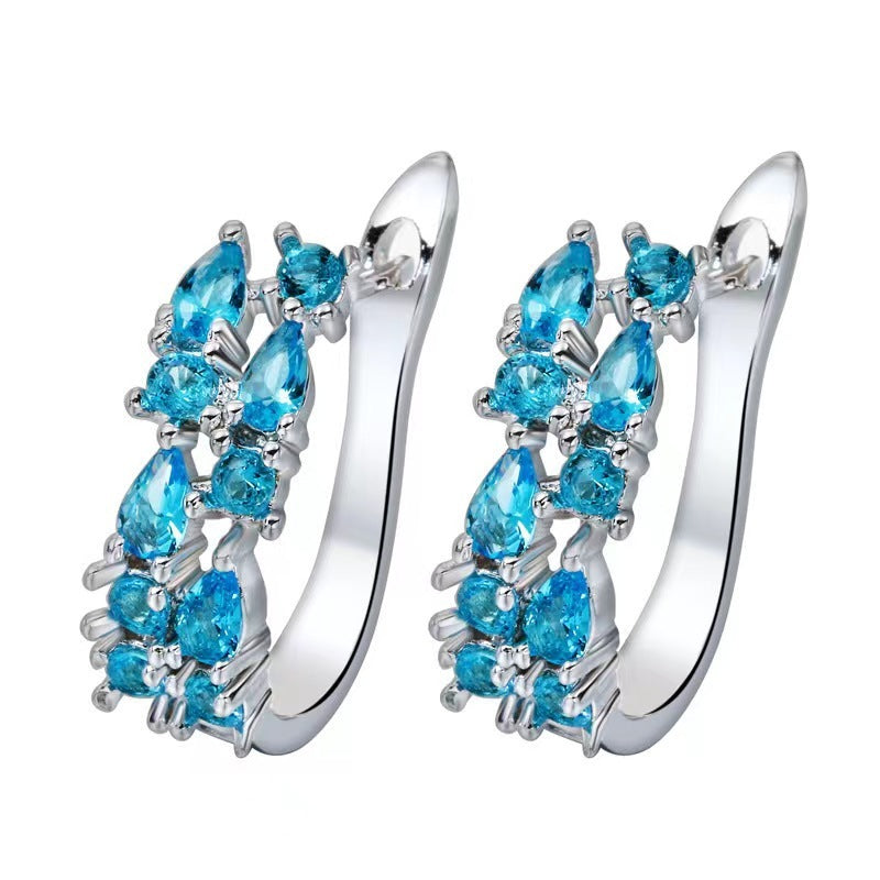 Luxury Crystal Zircon Ear Clips