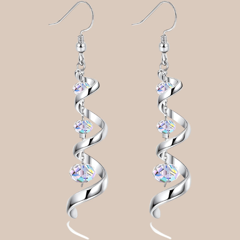 SpiralTeardrop Multi-drop Earrings