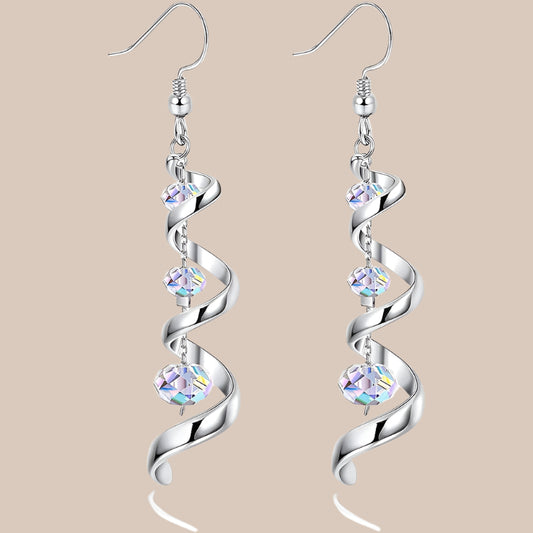 SpiralTeardrop Multi-drop Earrings