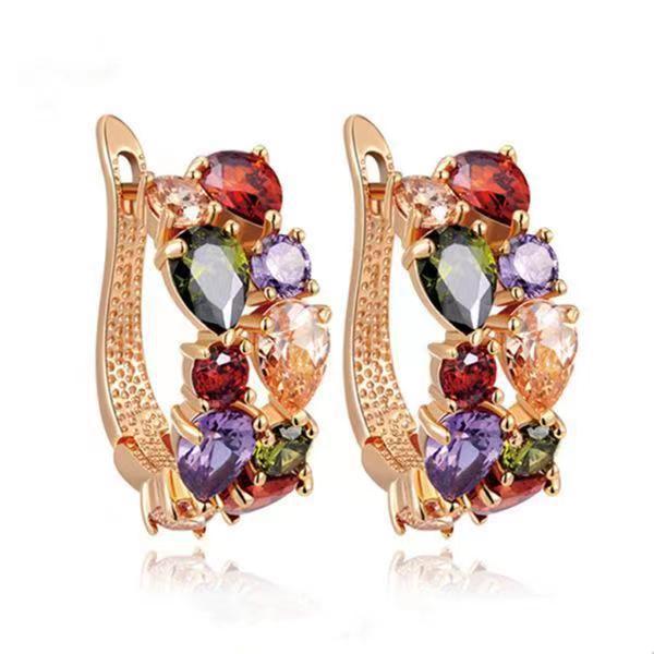 Luxury Crystal Zircon Ear Clips