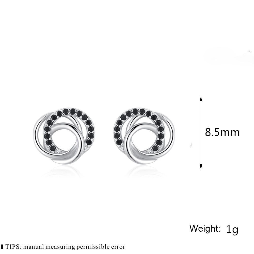 Hollow Multi-circle Zircon Earrings