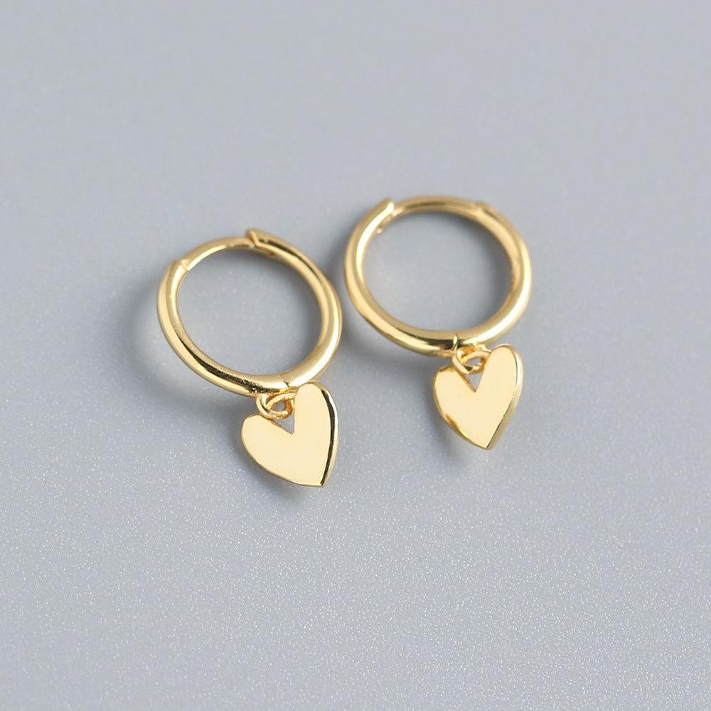 Elegant Love Heart Stud Earring