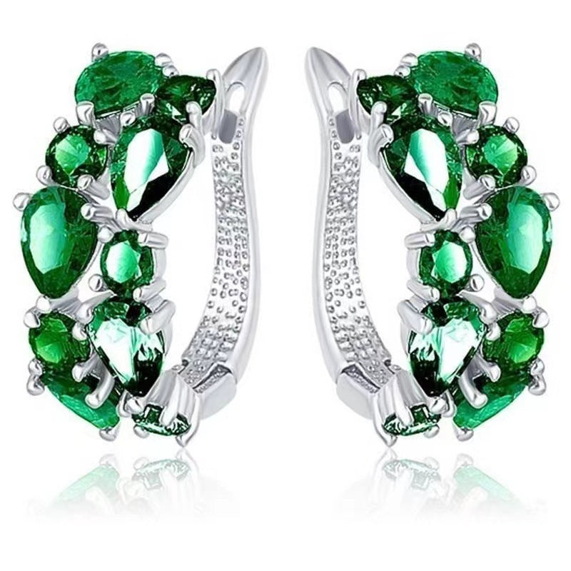 Luxury Crystal Zircon Ear Clips