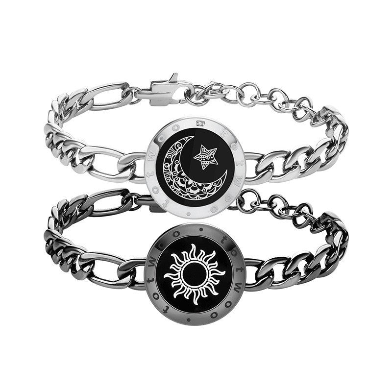 Sun & Moon Smart Sensing Couple Bracelet