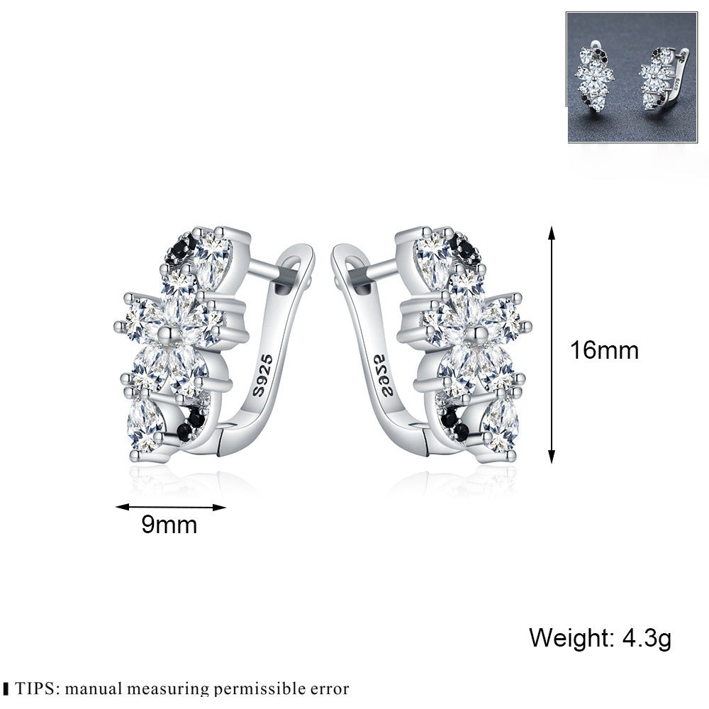 FlowerZircon Stud Earrings