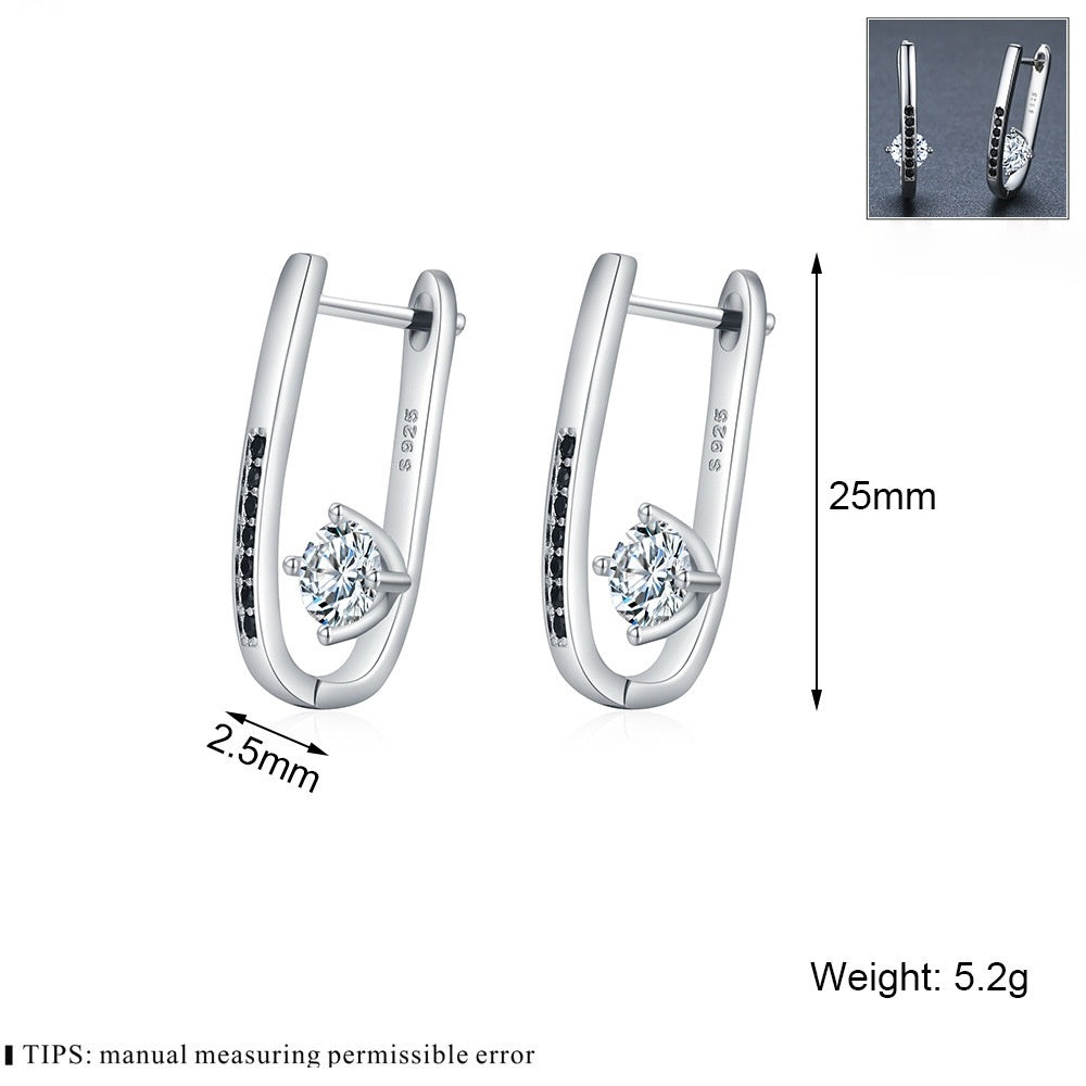 Graceful U-shaped Earrings