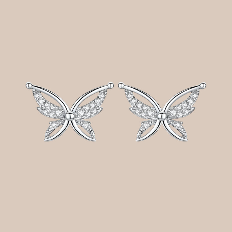 ZirconButterfly Stud Earrings