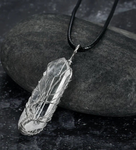 Mystic Form Crystal Pendant Necklace