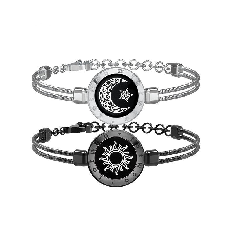 Sun & Moon Smart Sensing Couple Bracelet