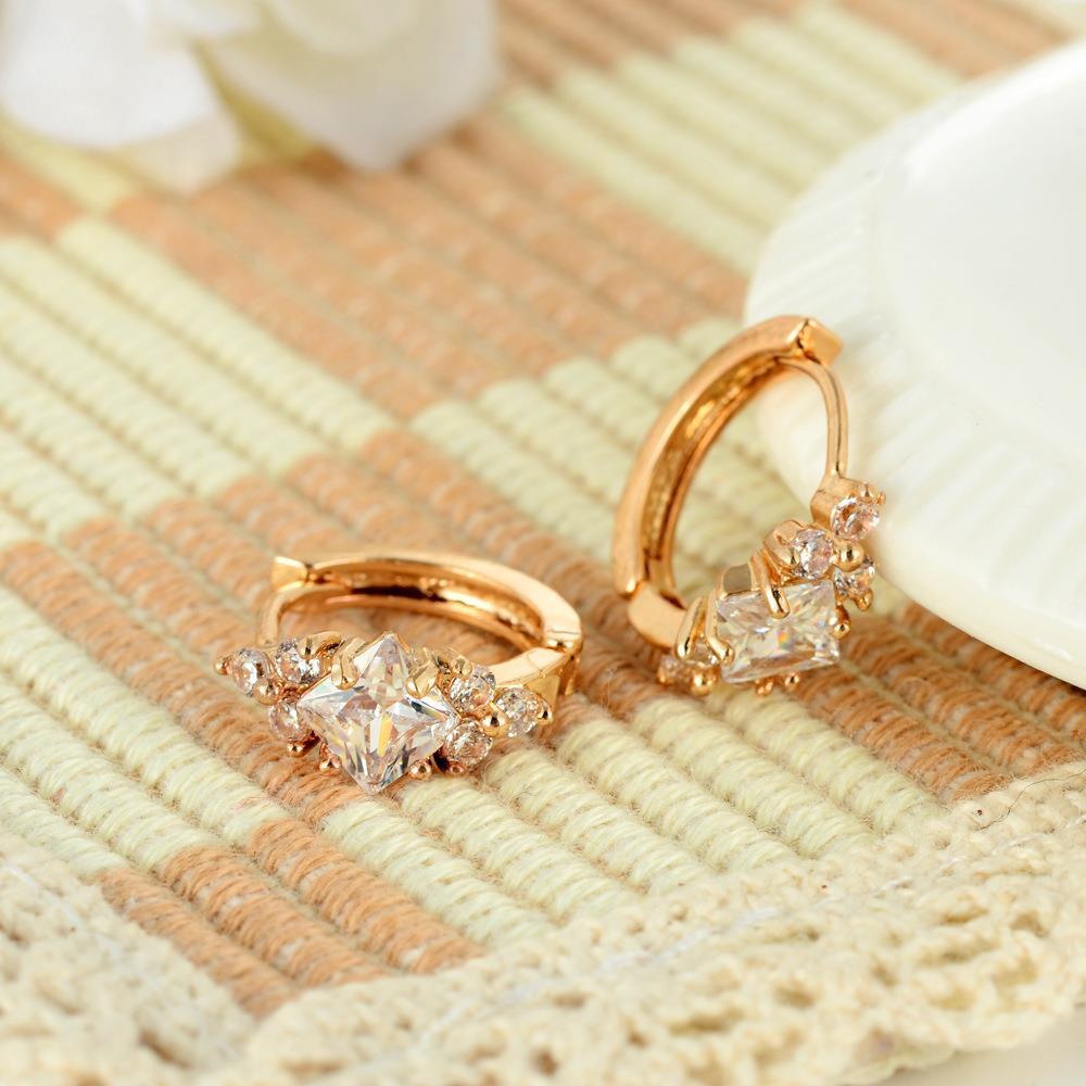 Zircon Square Elegance Earrings