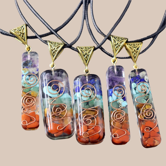 Chakra Energy Healing Pendant Necklace