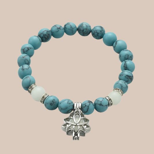 Luminous Lotus Natural Stone Healing Bracelet