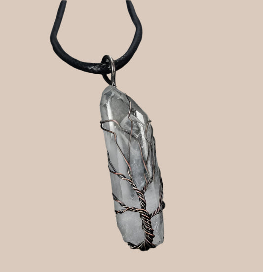 Mystic Form Crystal Pendant Necklace